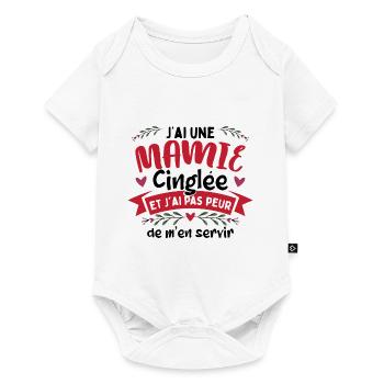 Mamie Petite-Fille Mamé Mémère - Body à manches courtes Premium Bébé - blanc - Devant