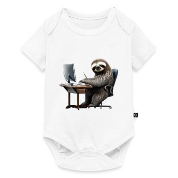 Office Sloth - Baby Premium short-sleeve bodysuit - white - Front