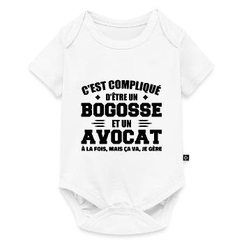 It's hard to be a boog and a lawyer - Baby Premium short-sleeve bodysuit - white - Front