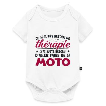 Biker Need to Ride Motorcycle Humor Gift - Baby Premium short-sleeve bodysuit - white - Front