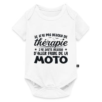 Biker Need to Ride Motorcycle Humor Gift - Baby Premium short-sleeve bodysuit - white - Front