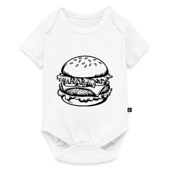 Burgers - Fast Food - Delicious - Baby Premium short-sleeve bodysuit - white - Front
