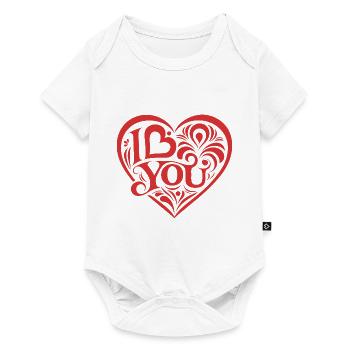 I love You - Valentine' Day - Love - Gift - Baby Premium short-sleeve bodysuit - white - Front