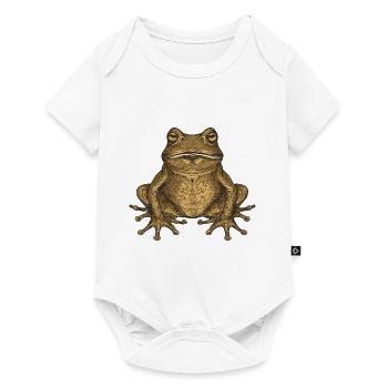 Portrait de grenouille - Body à manches courtes Premium Bébé - blanc - Devant