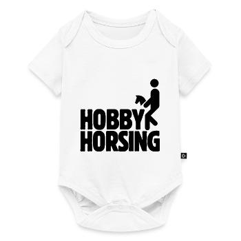 Hobby Horsing - Hobby Cheval - Equitation - Cadeau - Body à manches courtes Premium Bébé - blanc - Devant