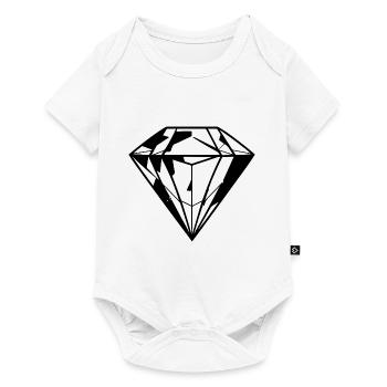 Symbole du diamant - Body à manches courtes Premium Bébé - blanc - Devant