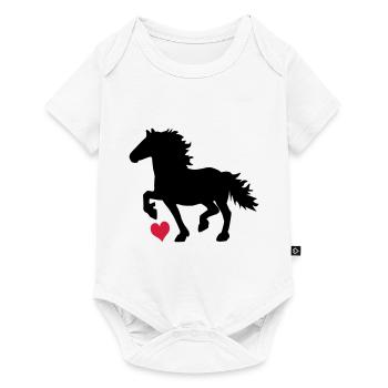 Cheval de la Frise - Body à manches courtes Premium Bébé - blanc - Devant