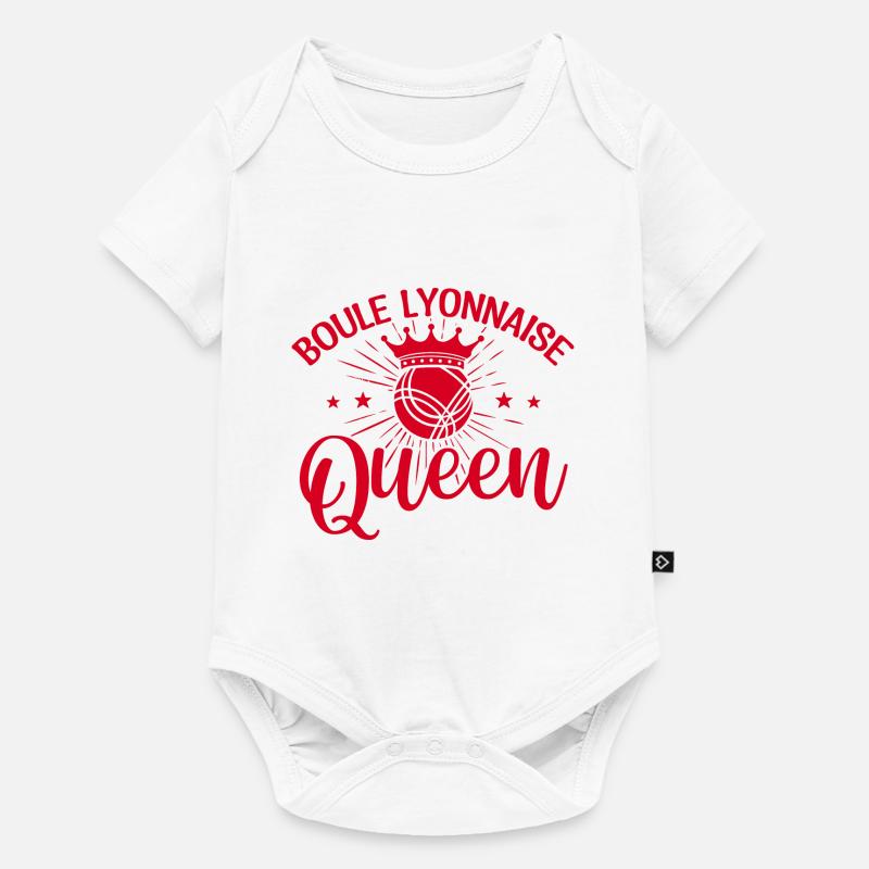 Boule Lyonnaise Queen - Body à manches courtes Premium Bébé - blanc