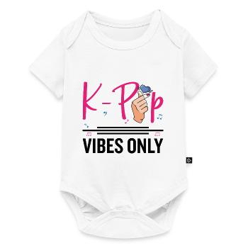 K-Pop Vibes seulement - Body à manches courtes Premium Bébé - blanc - Devant