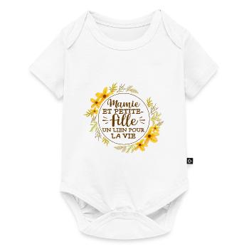 Mamie Et Petite-Fille Grand Maman - Body à manches courtes Premium Bébé - blanc - Devant