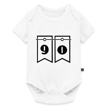 90. 90 YEARS. 90TH ANNIVERSARY. 90TH ANNIVERSARY. - Baby Premium short-sleeve bodysuit - white - Front