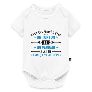 Uncle and Godfather - Baby Premium short-sleeve bodysuit - white - Front