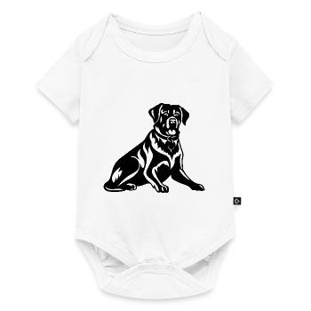 Chien Rottweiler - Body à manches courtes Premium Bébé - blanc - Devant