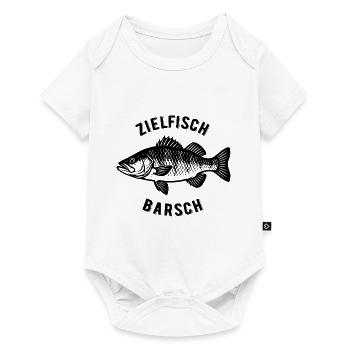 Zielfisch Barsch - Fisch - Angler Geschenk - Baby Premium Kurzarmbody - Weiß - Vorne