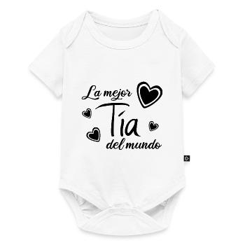 LA MEJOR TIA DEL MUNDO - Baby Premium Kurzarmbody - Weiß - Vorne