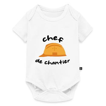 Site Manager - Baby Premium short-sleeve bodysuit - white - Front