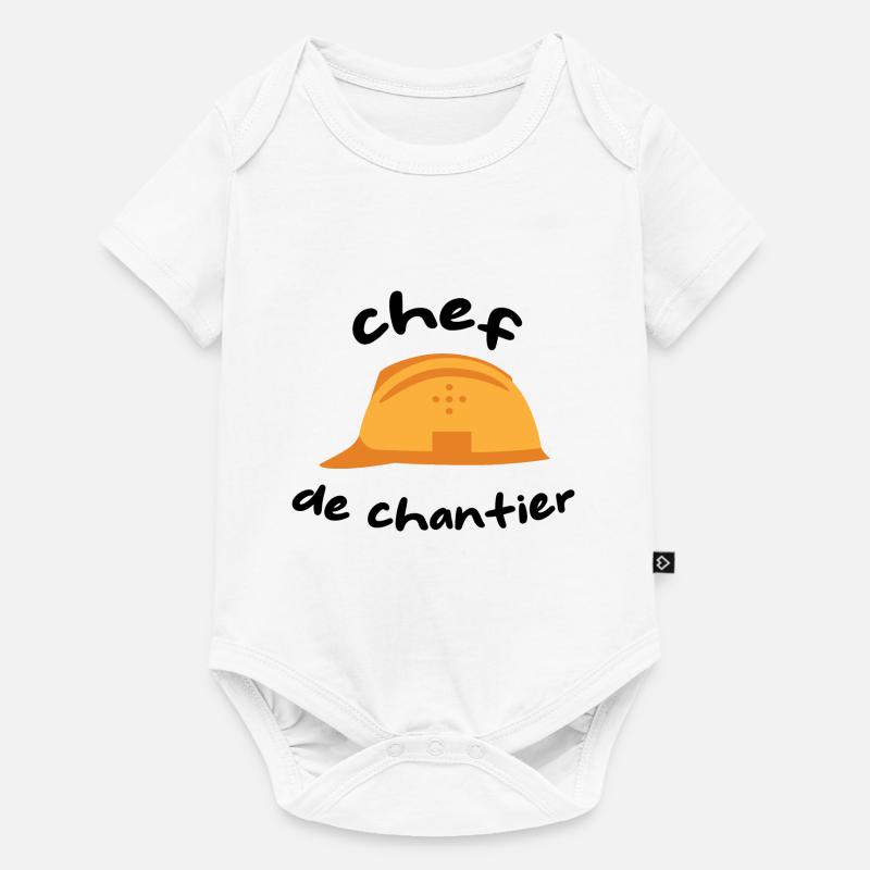 Chef de chantier - Body à manches courtes Premium Bébé - blanc