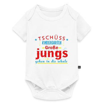 Einschulung Schulanfang Kindergarten Schulstart - Baby Premium Kurzarmbody - Weiß - Vorne
