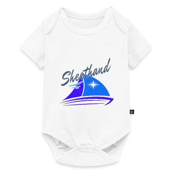 Sheethand crew sailor skipper sailingboat sailing - Baby Premium short-sleeve bodysuit - white - Front