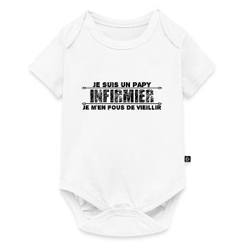 je suis un papy infirmier cadeau pour mon papy. - Body à manches courtes Premium Bébé - blanc - Devant