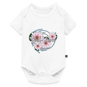 Good Vibes - Lotus Version - Baby Premium short-sleeve bodysuit - white - Front