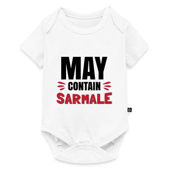May Contain Sarmale - Baby Premium short-sleeve bodysuit - white - Front