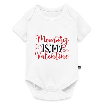 Maman est ma Saint-Valentin - Maman de la Saint-Valentin - Body à manches courtes Premium Bébé - blanc - Devant