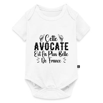 Cette Avocate Est La Plus Belle de France - Body à manches courtes Premium Bébé - blanc - Devant
