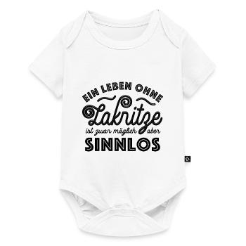 Ein Leben ohne Lakritze ist möglich aber sinnlos - Baby Premium Kurzarmbody - Weiß - Vorne