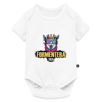 Formentera 2025 Alpaca Party Holiday - Baby Premium short-sleeve bodysuit - white - Front