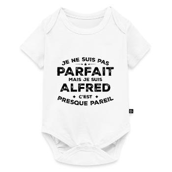 Alfred A First Name, An Attitude Alfred Humor - Baby Premium short-sleeve bodysuit - white - Front