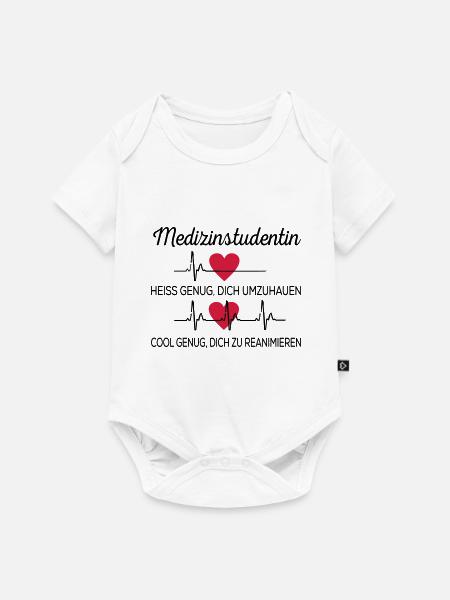 Medizinstudentin - Baby Premium Kurzarmbody - Weiß