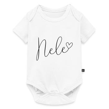 Nele Vorname Name Namenstag - Baby Premium Kurzarmbody - Weiß - Vorne
