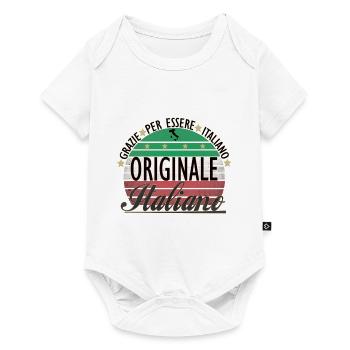 Italiener, echter Italiener, Original - Baby Premium Kurzarmbody - Weiß - Vorne