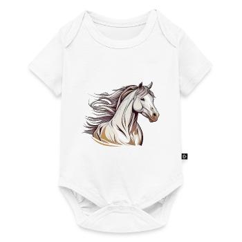 Wild horse - Baby Premium short-sleeve bodysuit - white - Front