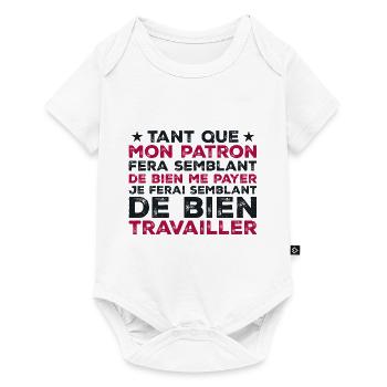 Quote Work Colleague Humor - Baby Premium short-sleeve bodysuit - white - Front