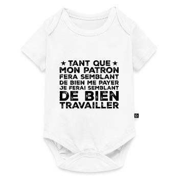 Quote Work Colleague Humor - Baby Premium short-sleeve bodysuit - white - Front