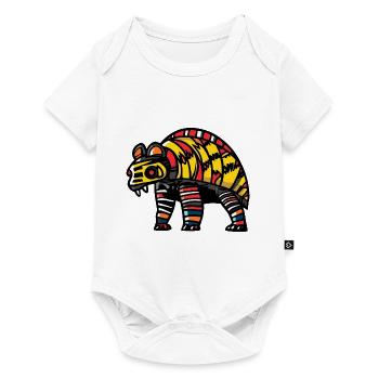 Armadillo Halloween Bande Dessinée Drôle - Body à manches courtes Premium Bébé - blanc - Devant