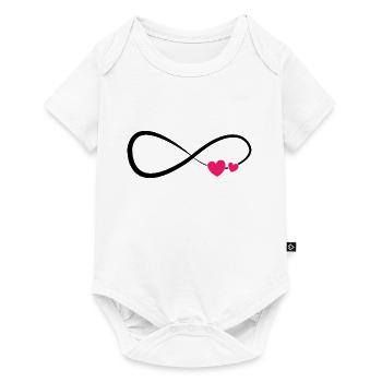 Eternal Heart Infinity Symbol - Baby Premium short-sleeve bodysuit - white - Front