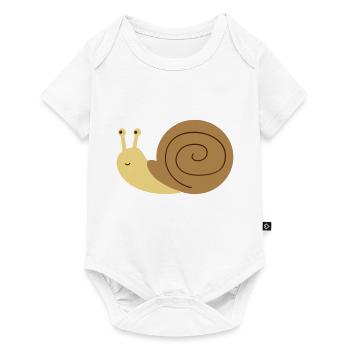 Escargot - Body à manches courtes Premium Bébé - blanc - Devant