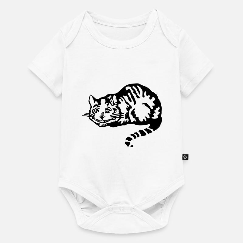 Cheshire Katze - Baby Premium Kurzarmbody - Weiß