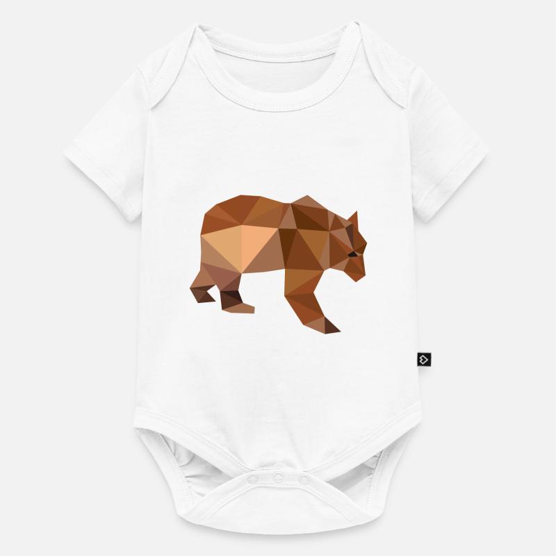 Bär - Baby Premium Kurzarmbody - Weiß
