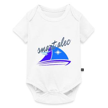 Smart aleck alec type sailor skipper sailingboat s - Baby Premium short-sleeve bodysuit - white - Front