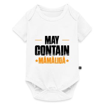 Peut contenir Mamaliga - Body à manches courtes Premium Bébé - blanc - Devant