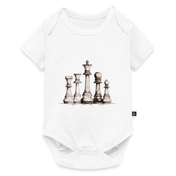 Échecs - Body à manches courtes Premium Bébé - blanc - Devant