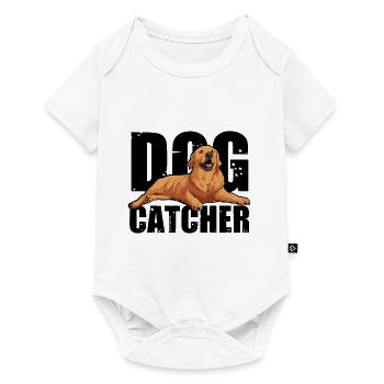 Dog Catcher Hund - Baby Premium Kurzarmbody - Weiß - Vorne