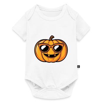 Pumpkin Halloween Autumn Cool - Baby Premium short-sleeve bodysuit - white - Front