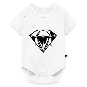 Diamond jewel symbol silhouette - Baby Premium short-sleeve bodysuit - white - Front