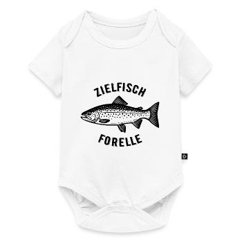 Zielfisch Forelle - Fisch - Angler Geschenk - Baby Premium Kurzarmbody - Weiß - Vorne