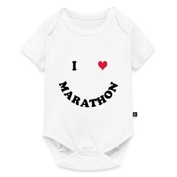 Marathon - Baby Premium short-sleeve bodysuit - white - Front